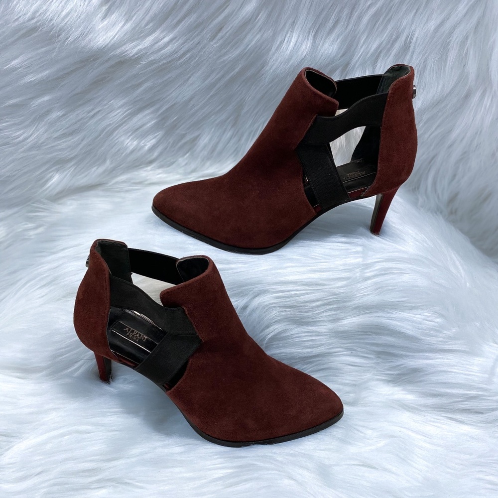 Alfani Prima | Burgundy Suede Stiletto Booties | Size 5